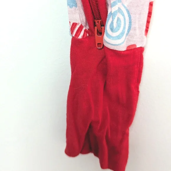 Little Sleepies 12-18 months Gray Sweet Valentine Hearts Bamboo Zippy VGUC - Picture 7 of 9